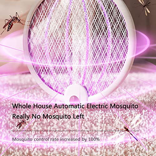 2 in 1 Elektrische Vliegenmepper & Muggenlamp 3000v Draagbare Hoogspanningsmuggenval Met Uv-straal En Elektrische Schok Oplaadbare Muggenverdelger Lamp Bug Zapper Voor Thuishotel,Groen - Image 5