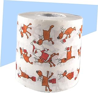 STOBAZA Papel Higiênico De Natal Decoração De Banheiro De Natal Rolos De Papel Higiênico De Natal Rolo De Papel Higiênico Novidade Rolo De Papel Higiênico Rolo De Papel Higiênico De Natal
