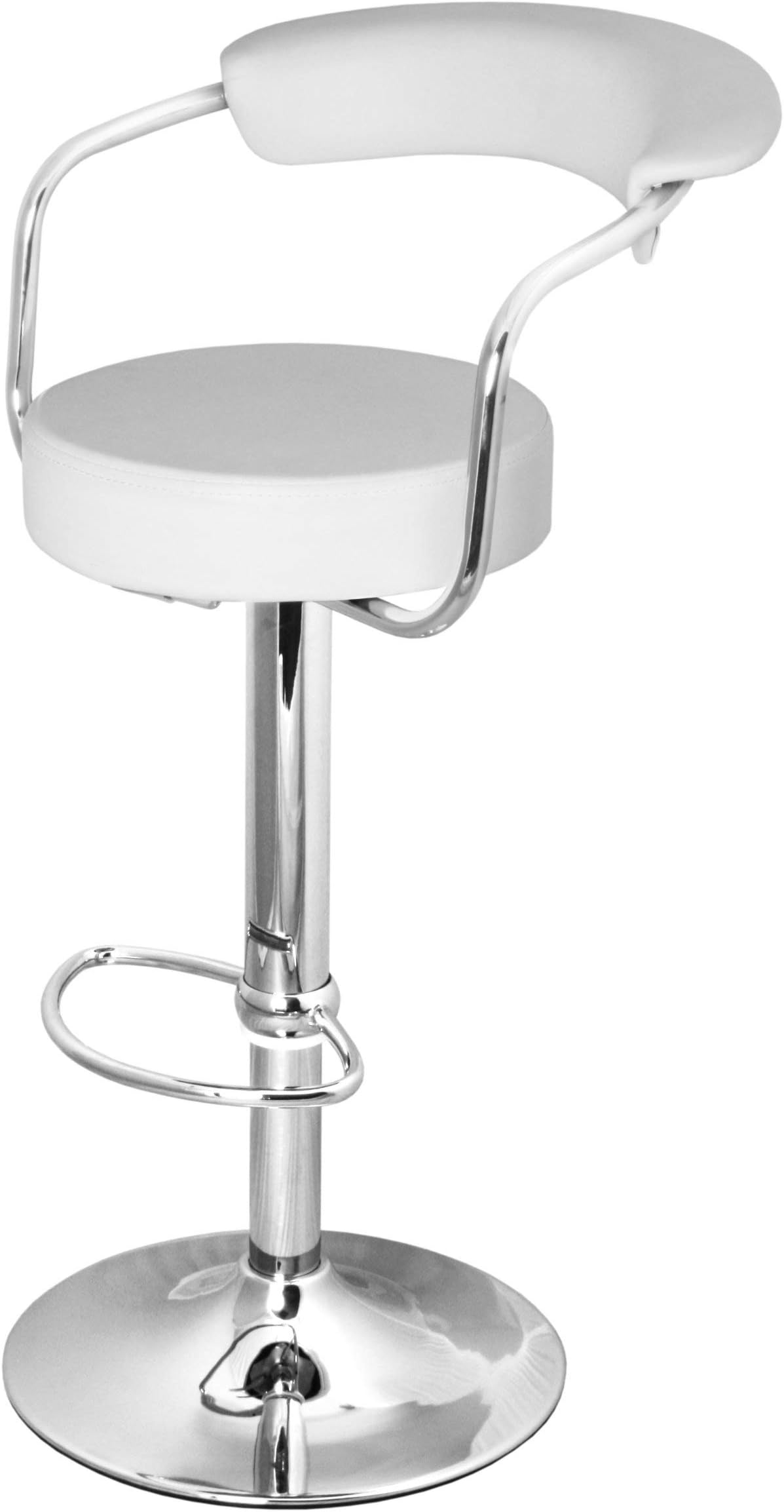 DF Sales Lamboro Zenith bar Stool, White