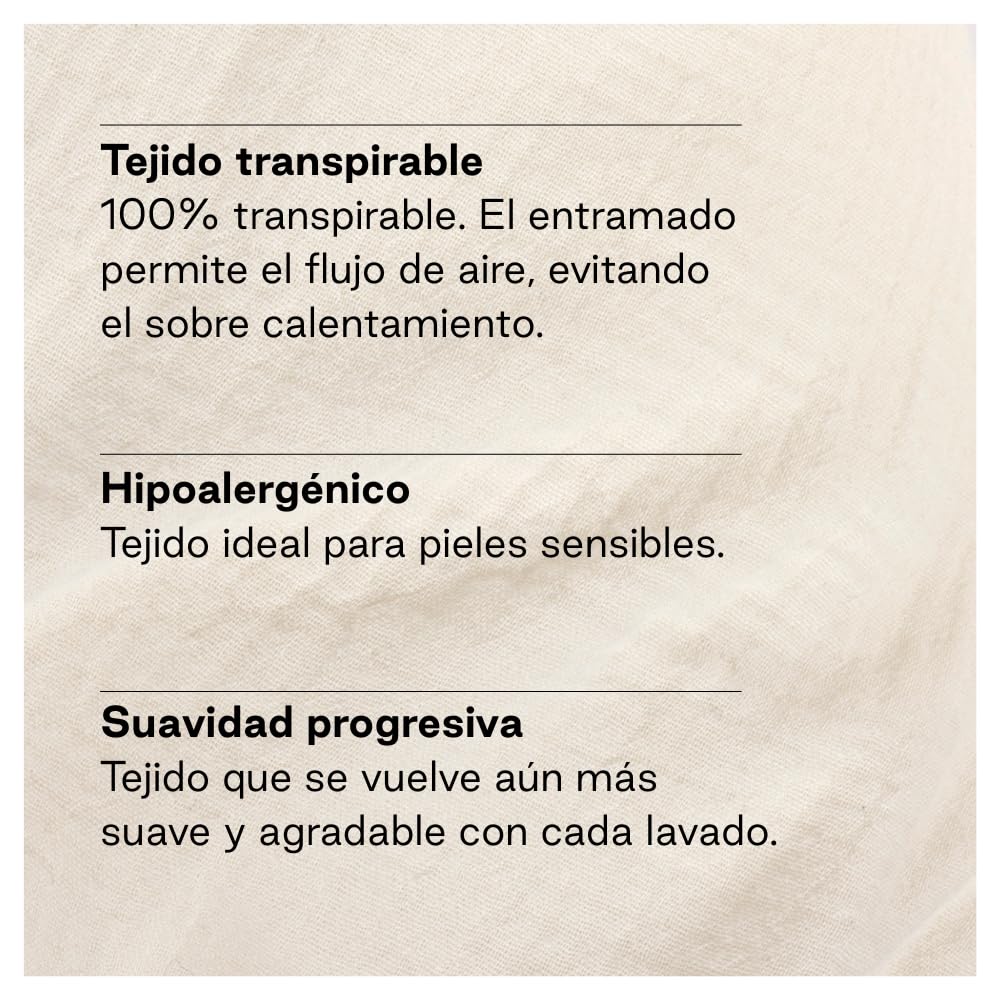 Jané Cojín de Lactancia XXL y Embarazo, Almohada para Dormir y Descanso, Funda 100% Algodón Muselina, Beige