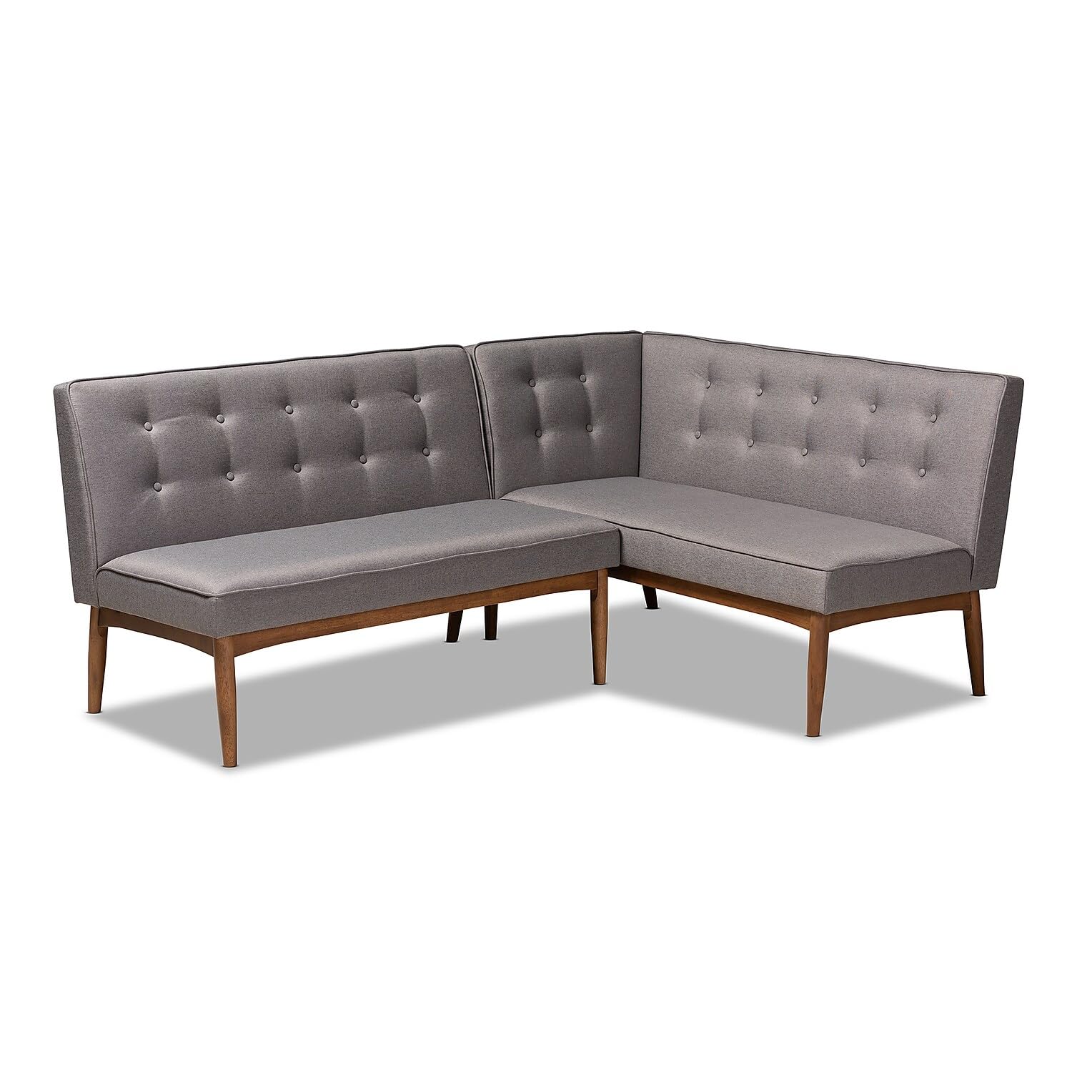 Baxton Studio Arvid Corner Sofa Bench