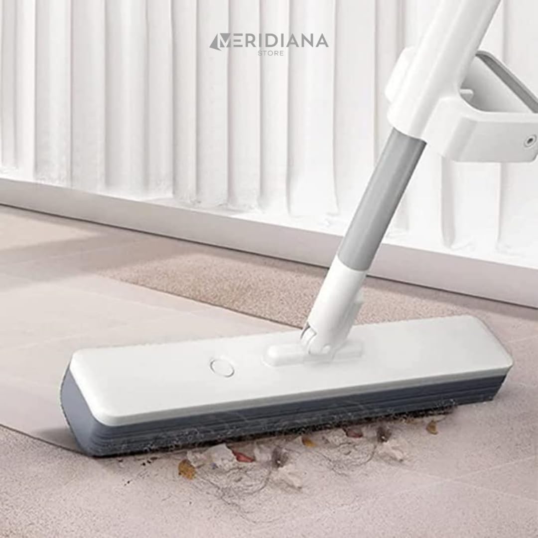 com-four® 4x Rivestimento di Ricambio per Mocio per Pavimenti - Copri Scopa in Microfibra di Ciniglia per una Pulizia Profonda della Casa (4 pezzi - blu /rosa/verde/grigio