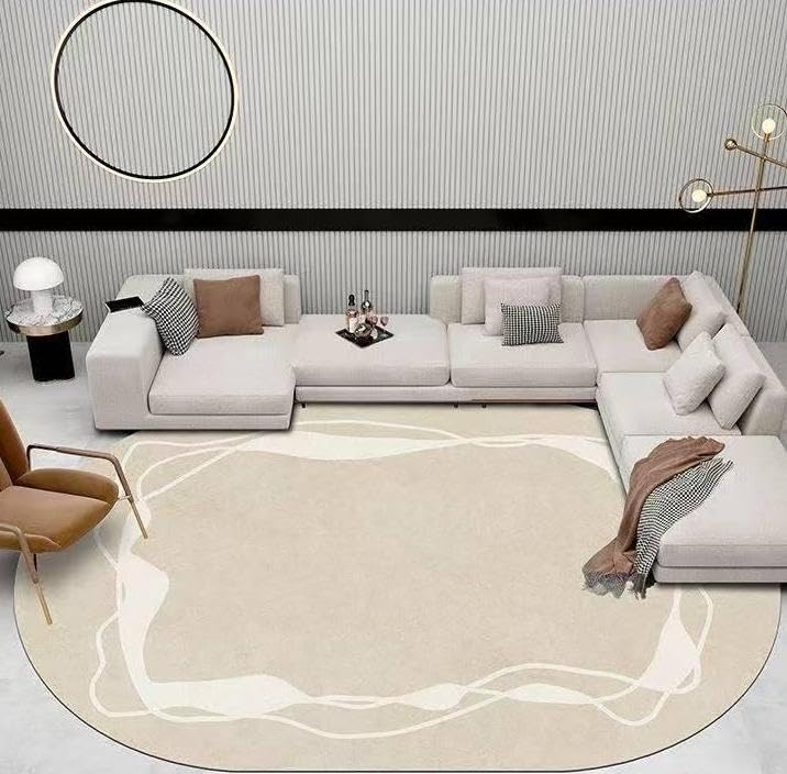 Tapis moderne beige pour salon et chambre : douceur sous les pieds
