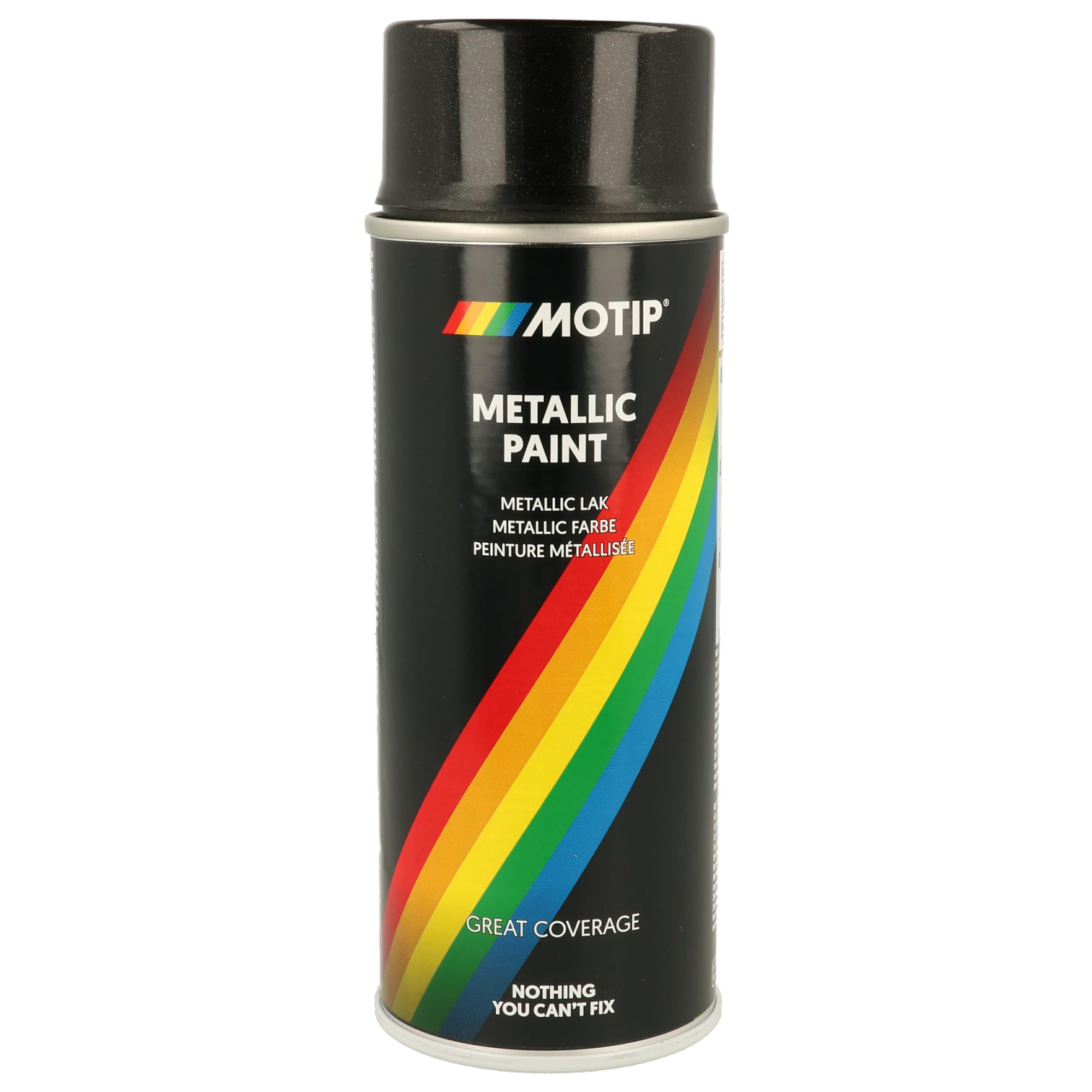 Motip Metallic Black Spray Paint - 400 Ml