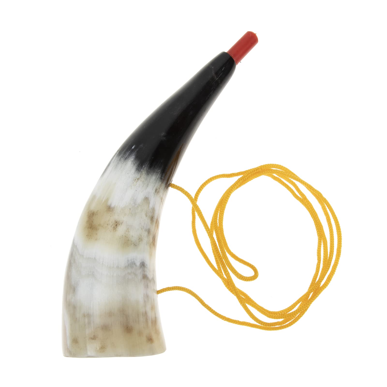 Corne de guerre viking, trompette de bataille de 20,3 cm fabriquée en véritable corne de bœuf, une pièce d'histoire agitatrice