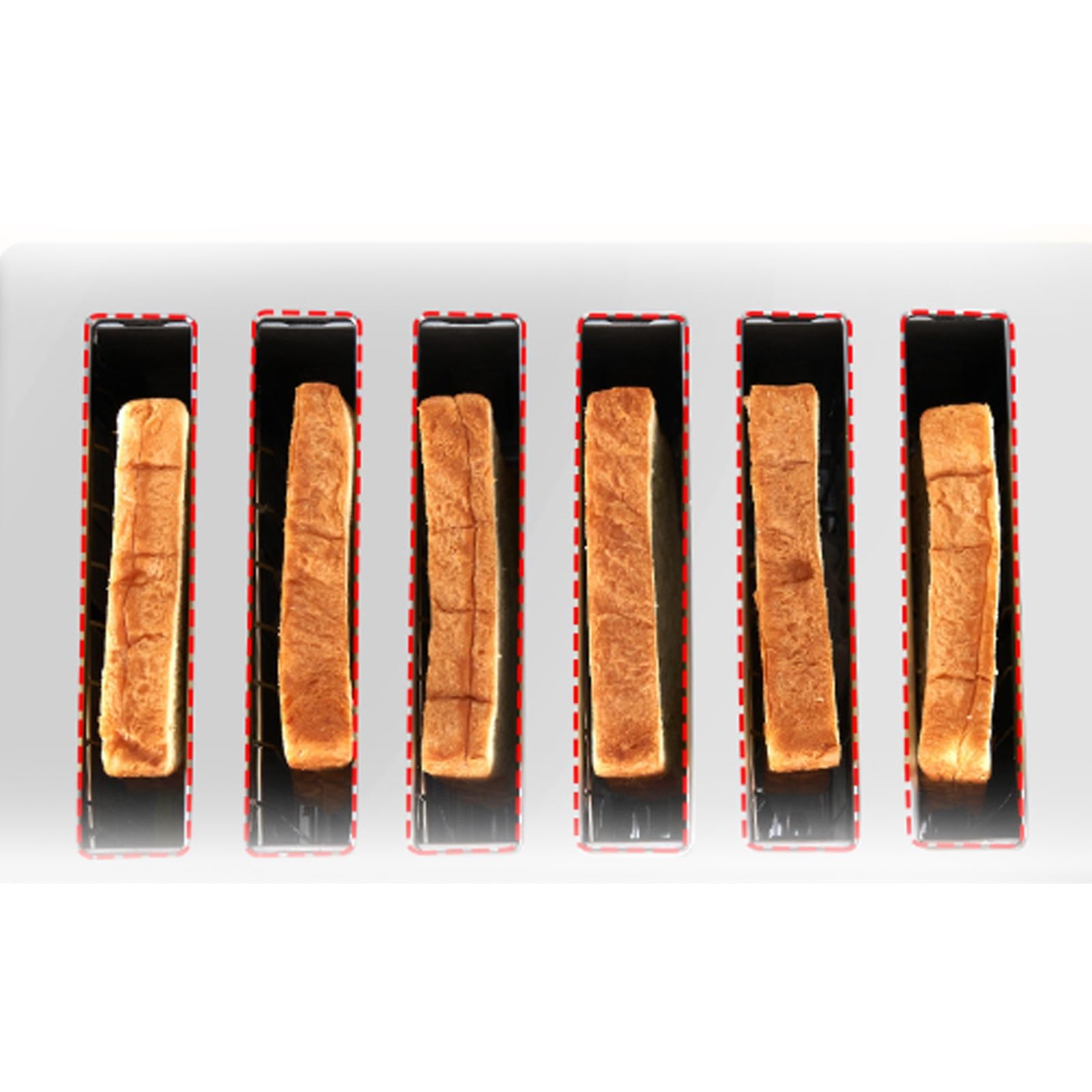 Tostapane per pane commerciale, macchina riscaldante per panini spiedini, per cottura rapida, capacità di 4 fette, acciaio inossidabile resistente, ideale per bar e ristoranti
