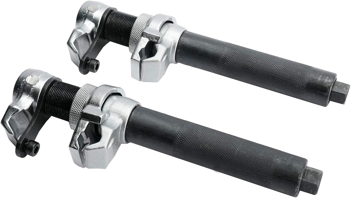 FreeTec Set Compressore Molle 3 pezzi | Attrezzo Professionale per Molle Auto | Tuning e Ribassamento | Compressore per Ammortizzatori | Capacità di Carico 1,2T (1200kg) (Blu)