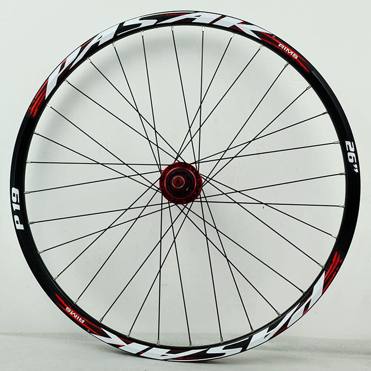 MTB Ruote Per Bicicletta 26 27,5 29 Pollici Ruota Per Mountain Bike Doppio Muro Cerchio In Lega Rilascio Rapido 7-12 Velocità Cassetta Ruota Libera Freno A Disco 32H ( Color : Red 2 , Size : 27.5in )