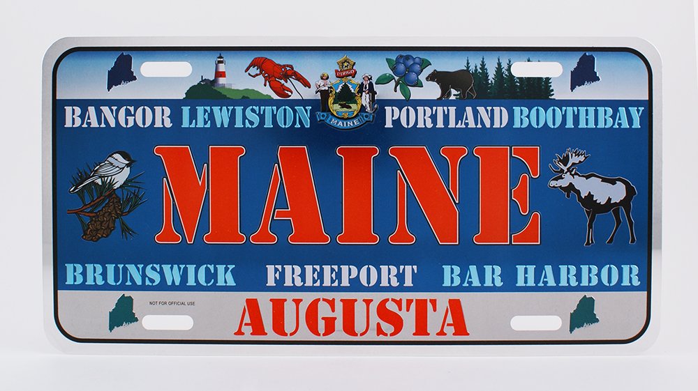 Dimension 9 Home Decorative Plate, Maine