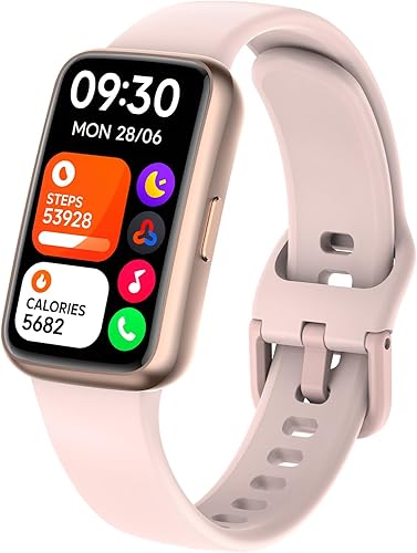 Reloj inteligente de seguimiento de actividad física para hombres y mujeres, HD de 1.47 pulgadas con Bluetooth, monitor de frecuencia cardíaca 247 y