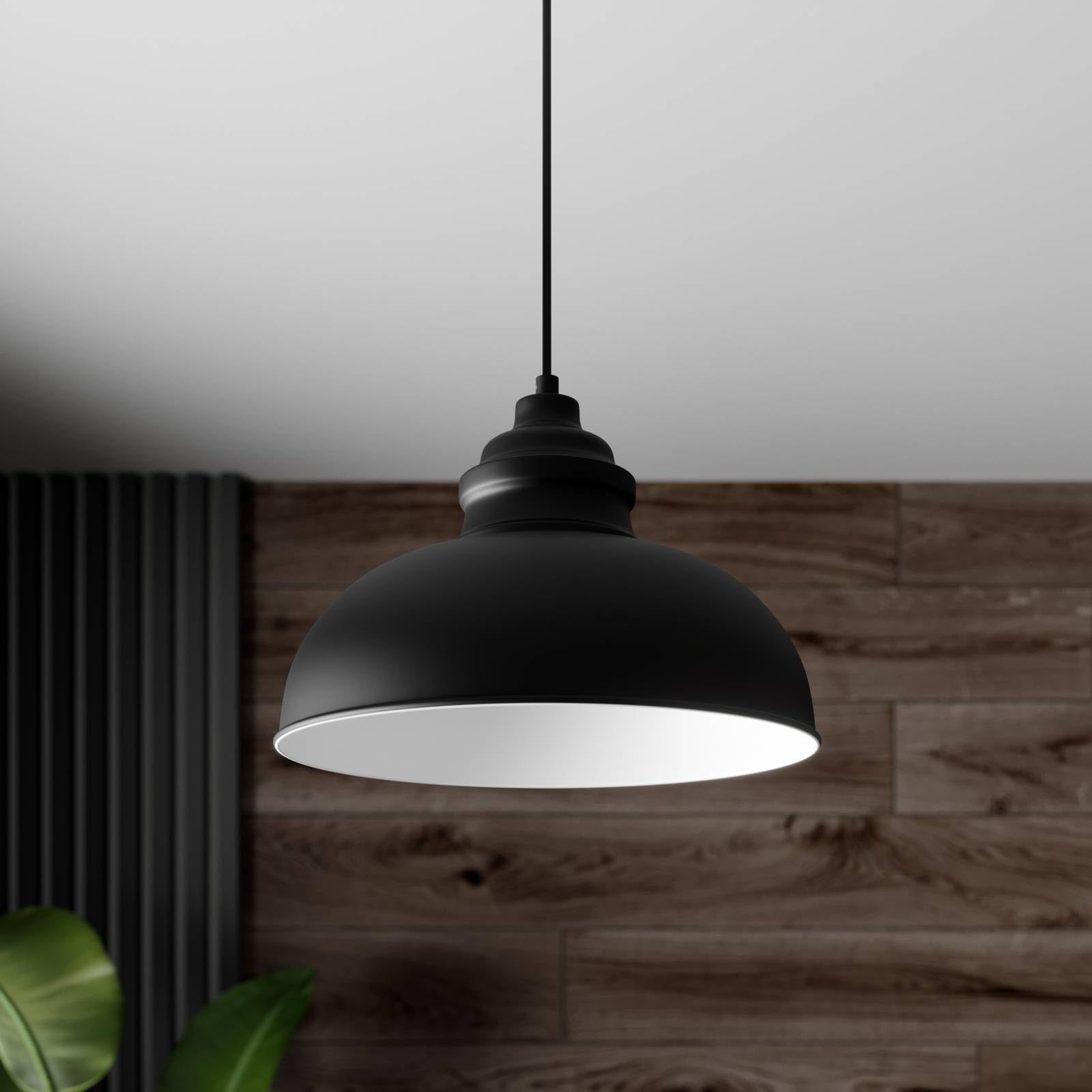 Lindby Pendelleuchte Cliona (Modern) in Schwarz aus Metall (1 flammig, E27) - Deckenlampe Esstischlampe Hängelampe Hängeleuchte Wohnzimmerleuchte