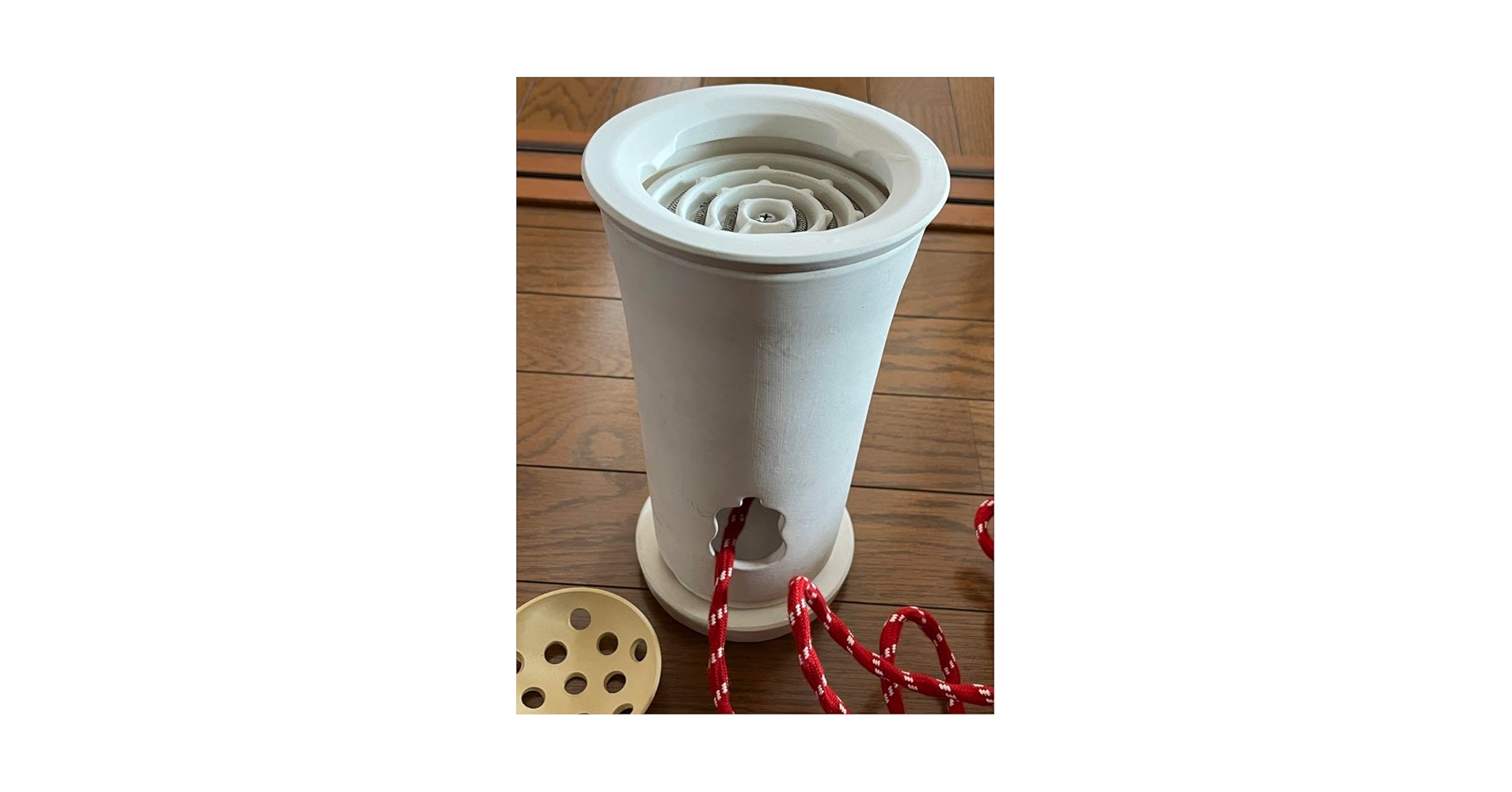 お煎茶道具　銅製涼炉　湯沸かし炭用  厚重感あり　重さ：2151g/F—-11 Amazon.co.jp: 白泥涼炉 台付 煎茶道具 電熱式 炭両用 茶道具