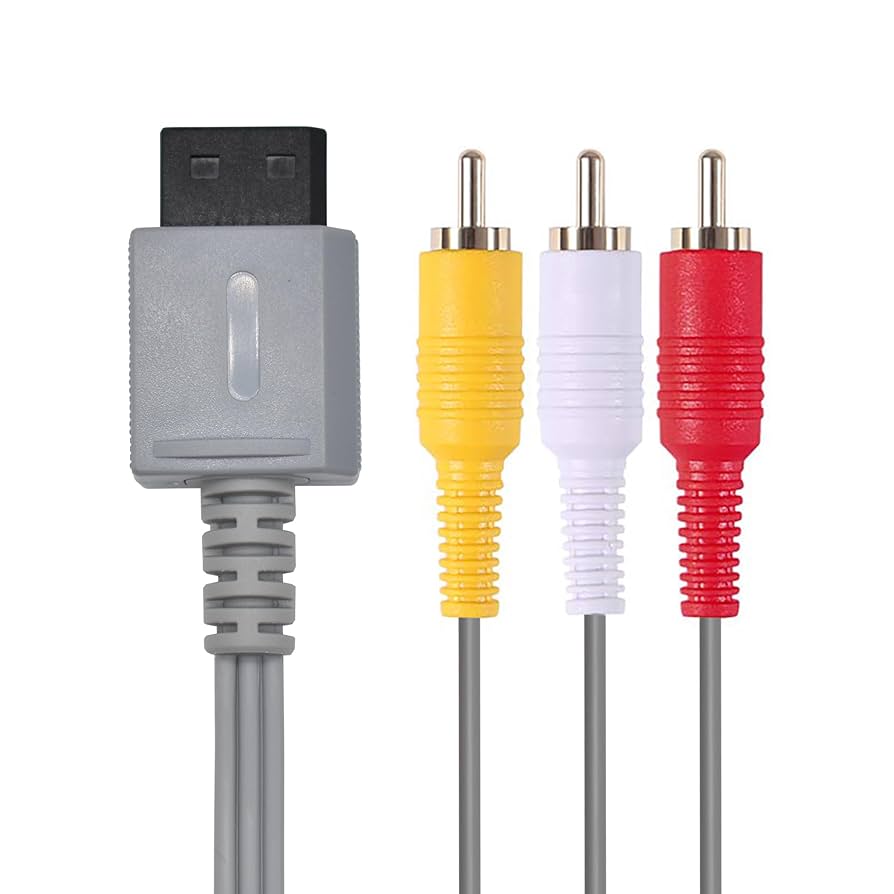 wii本体及び、ケーブル類 楽天市場】Wii対応 AVケーブル 3色 RCA出力 断線防止 出力 1.8m