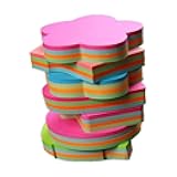 Funny live 6 Pads Creative Sticky Notes 3x3 Self-Stick Notes for Home, Office,100 Sheets/Pad, 'Butterflie', 'Clothe', 'Heart', 'Leaves', 'Apple', 'Strawberry', 'Bear', 'Plum Flower',etc. Shapes Random