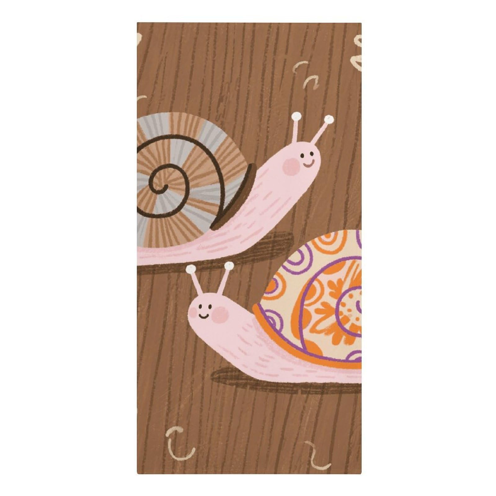 asbwuo Two Snails Beach Towels Extra Large Quick Dry Absorbent