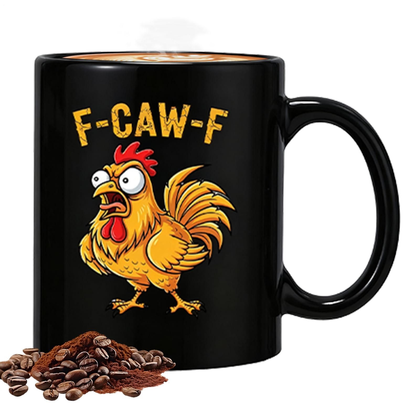 Rooster Mug | 11oz Ceramic Milk Cups - Novelty Water Mugs,for Wine Juice Beer Study Dining Room Teachers Students Office Restaurant Hotel Christmas Halloween Collectors