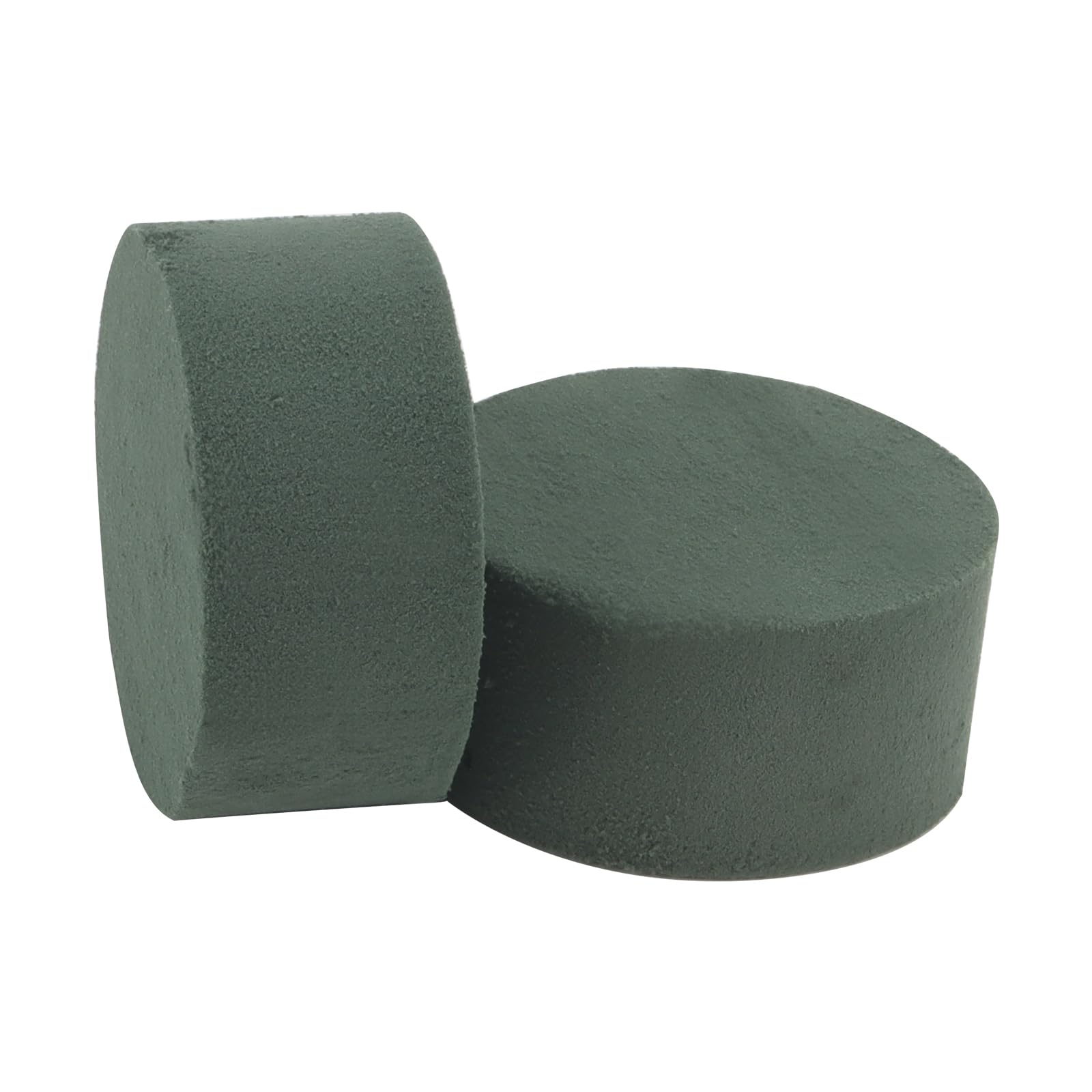 30 PCS 8cm/3 Inch Round Dry Floral Foam Blocks, Green Artificial Florist Sponge Brick for DIY Craft Wedding Flowers - Image 4