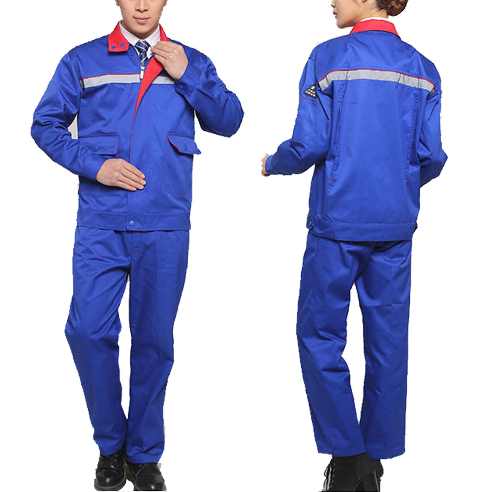 Tuta Manica Lunga Lavoro Generale Per Gli Uomini Donne Auto Officina Riparazione Meccanico Uniformi Abbigliamento Da Lavoro