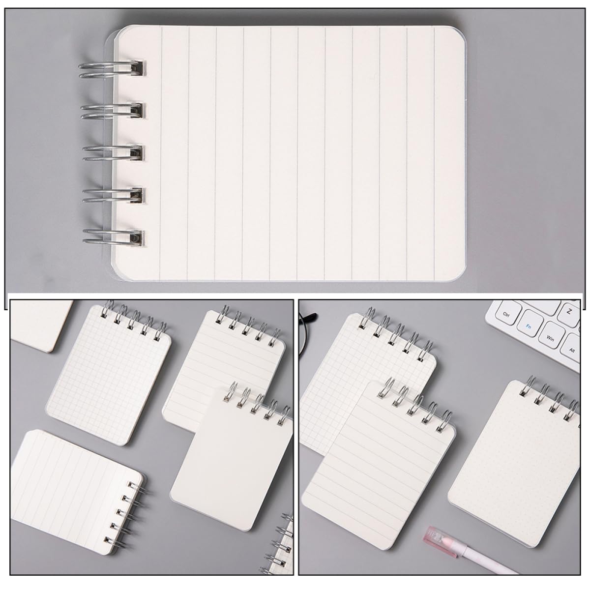Operitacx 5 Ensembles Mini Bloc Notes Spirale Portable De Cahiers De Poche Lignés Vides Pour Plans Et Mémos Pour Étudiants Et Usage 4 Pièces * 5