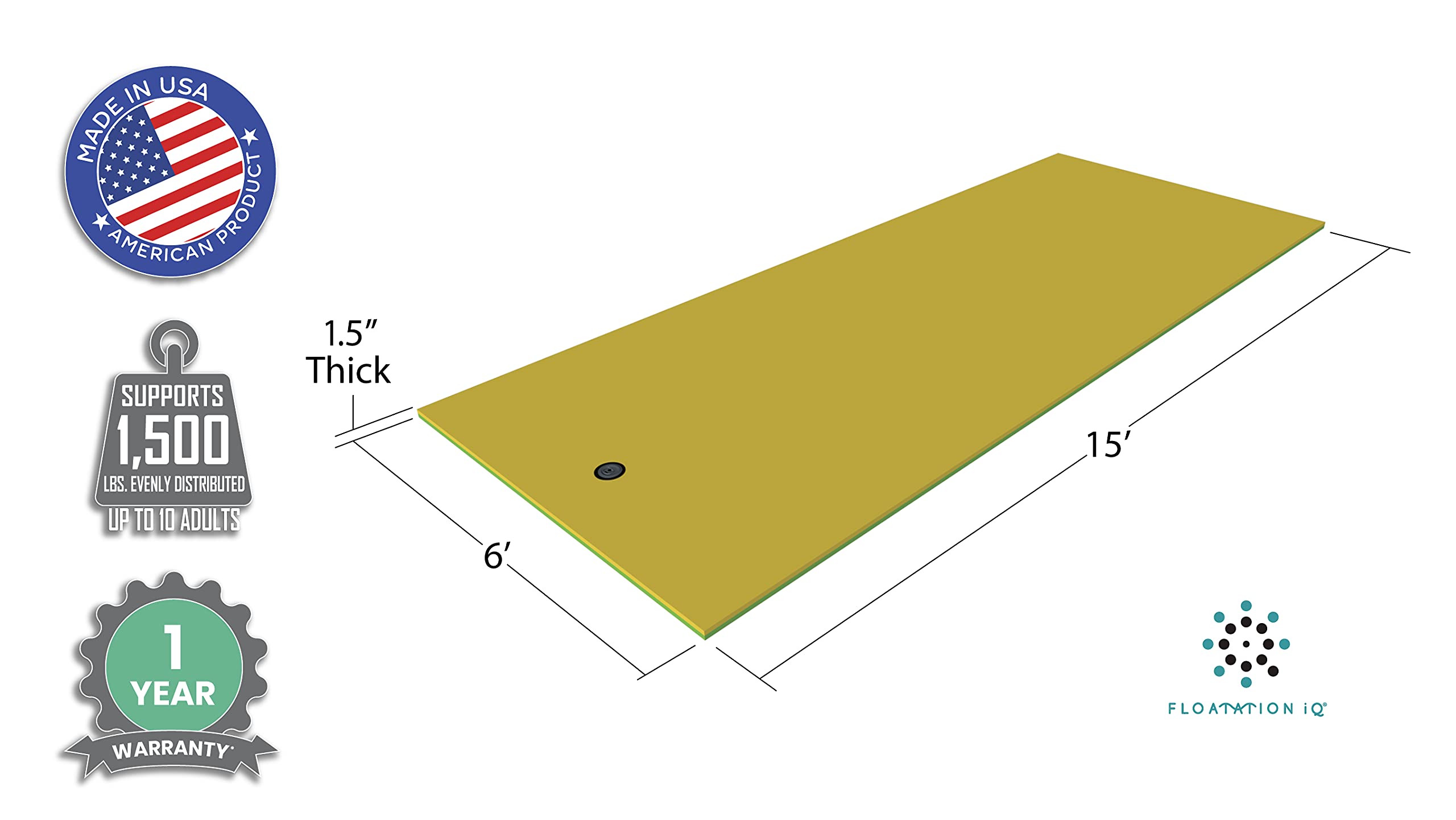 Buy Floating Oasis Lake Pad Premium Floating Island/Water Mat Made