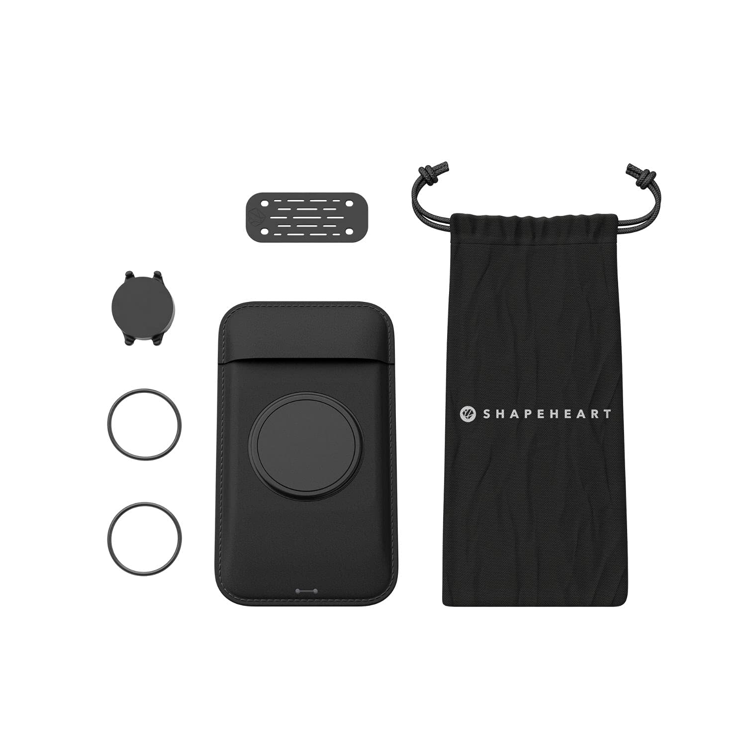 Shapeheart | Magnetyczny uchwyt na telefon | Z odłączaną szczelną kieszenią | Uchwyt na telefon motocyklowy, rower, hulajnogę, rower górski | Uniwersa