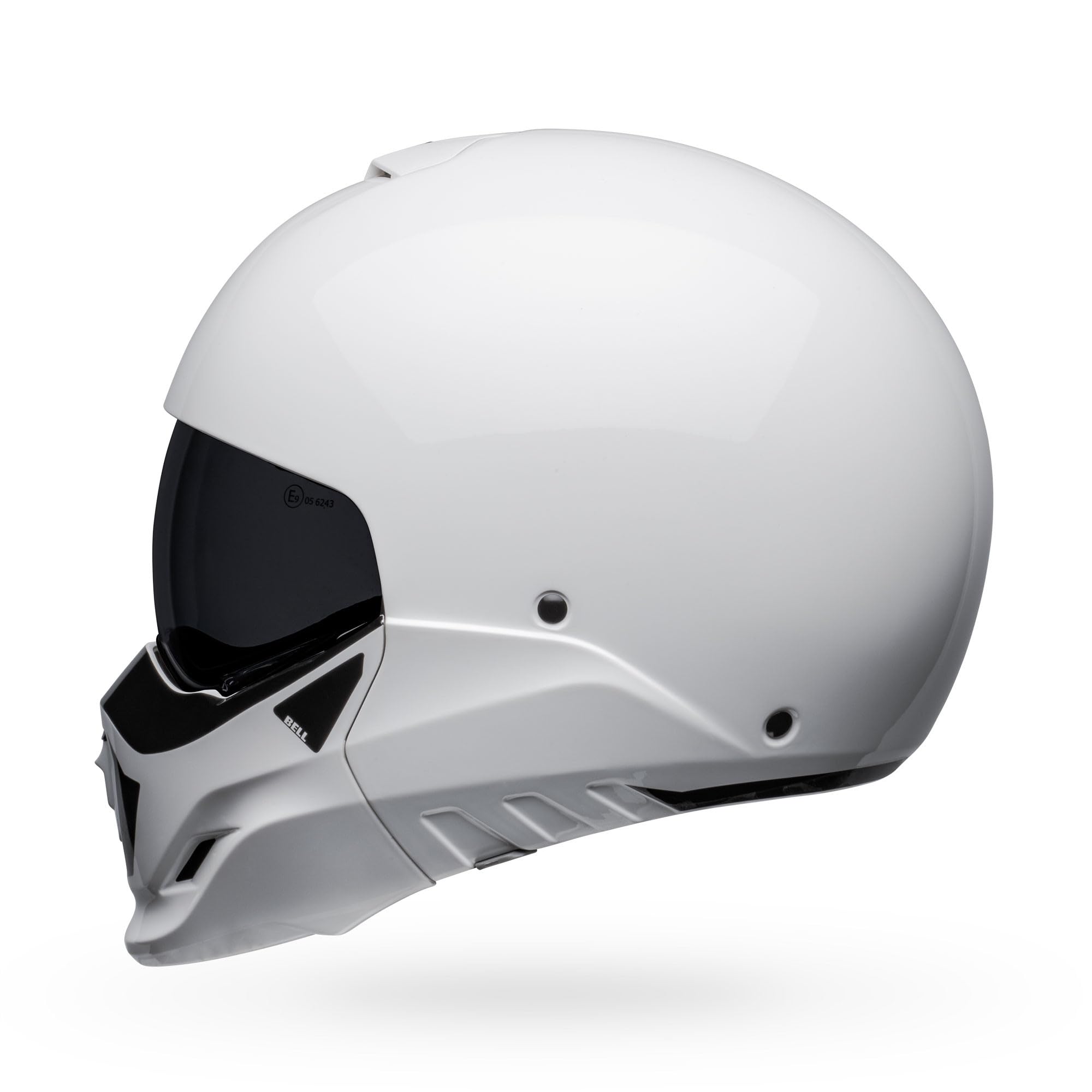 BELL Broozer - Casco (Duplet blanco brillante, grande)