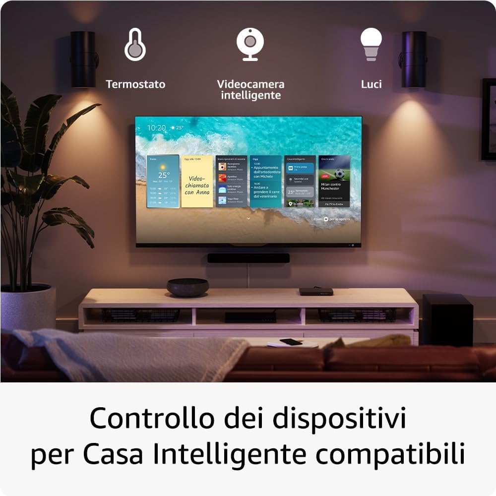 Fire TV Stick 4K Max di Amazon + Fire TV Soundbar di Amazon, altoparlante 2.0 con DTS Virtual:X, Dolby Audio