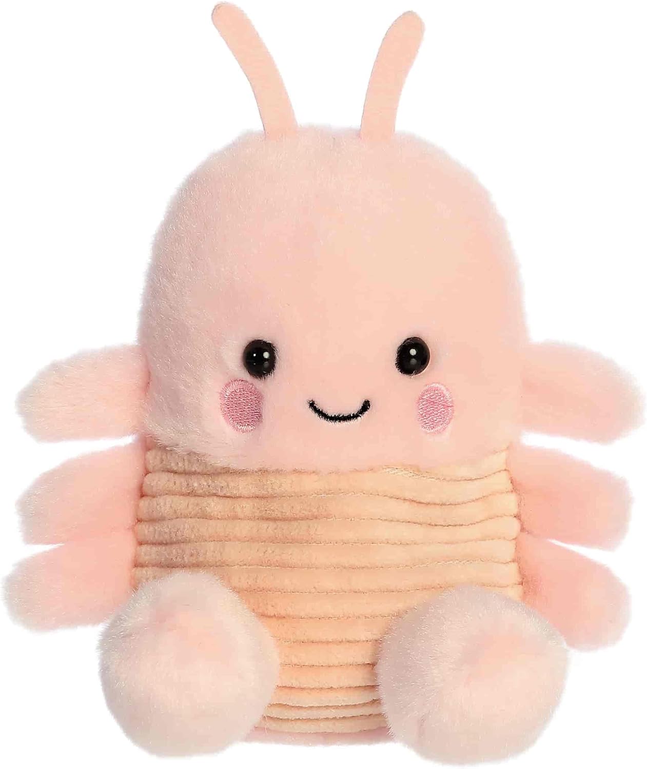 Aurora® Adorable Palm Pals™ Augustin Shrimp™ Stuffed Animal - Fun Collectible Plush for Kids and Adult Collectors - Perfect for Decorating Rooms and Birthday Gifts - Pink 5.5 Inches