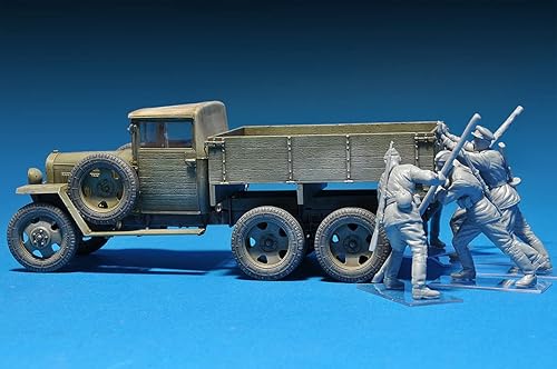 Miniatura 5 de 1:35 Empujar soldados soviéticos Kit de modelo de plástico