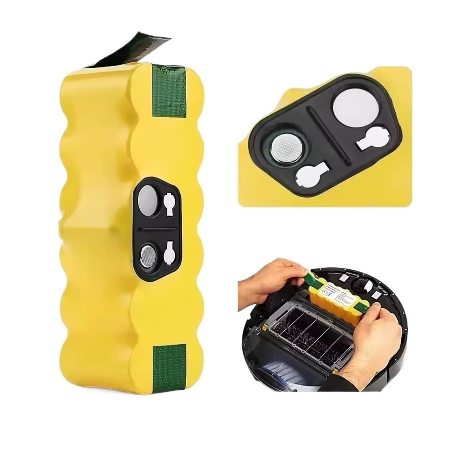 MJKLIOP Rechargeable Battery For Sweeping Machine, Compatible For Roomba 500 600 700 800 550 650 780(6500mah)