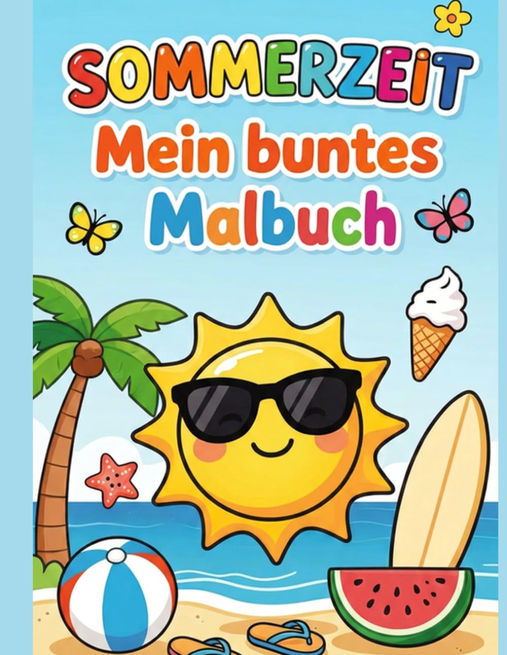 Sommerzeit: Mein buntes Malbuch