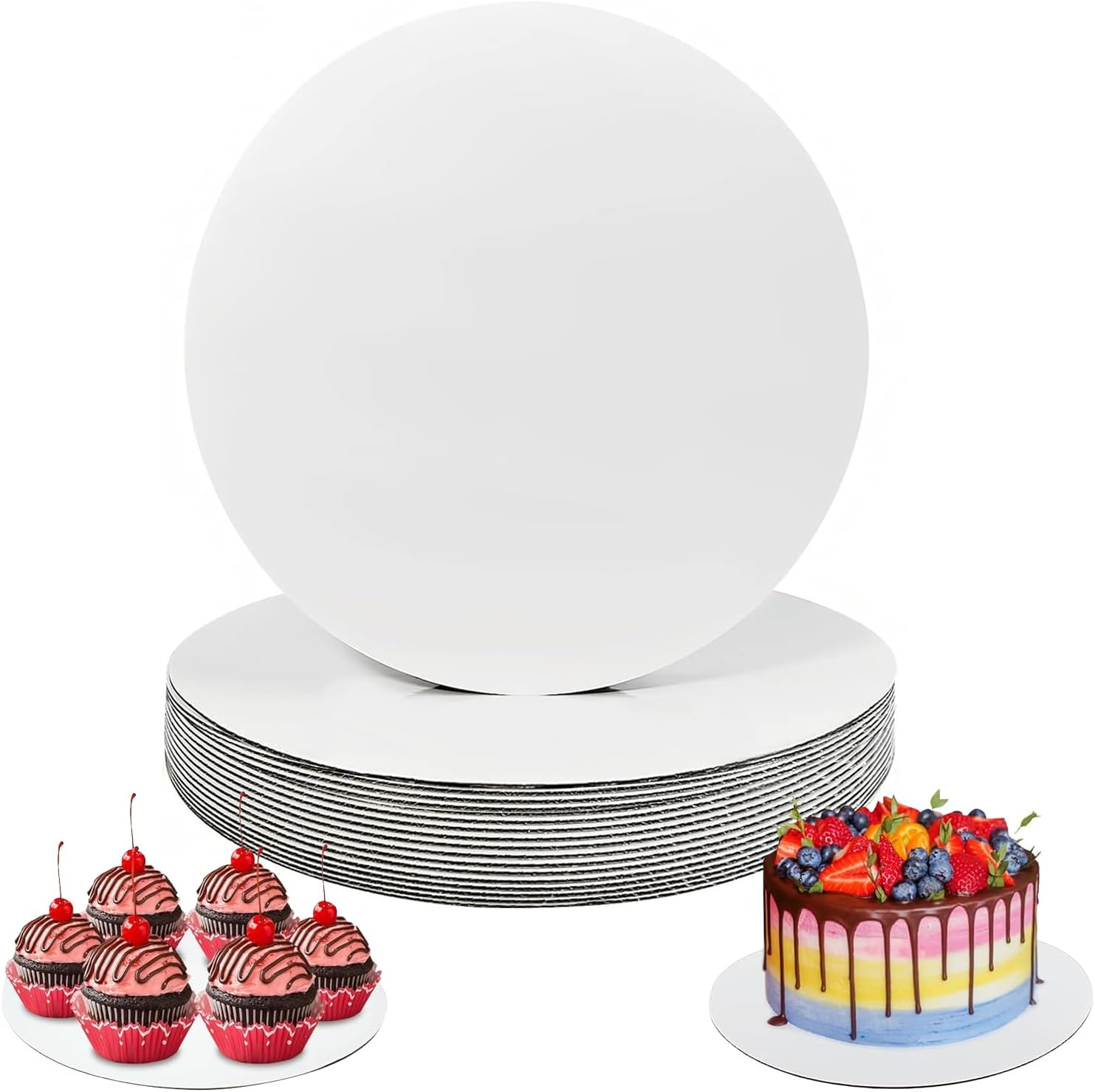 VEPATIM Tortenspitzen 500 Stück | Rund 10cm Tortenunterlagen Aus Papier