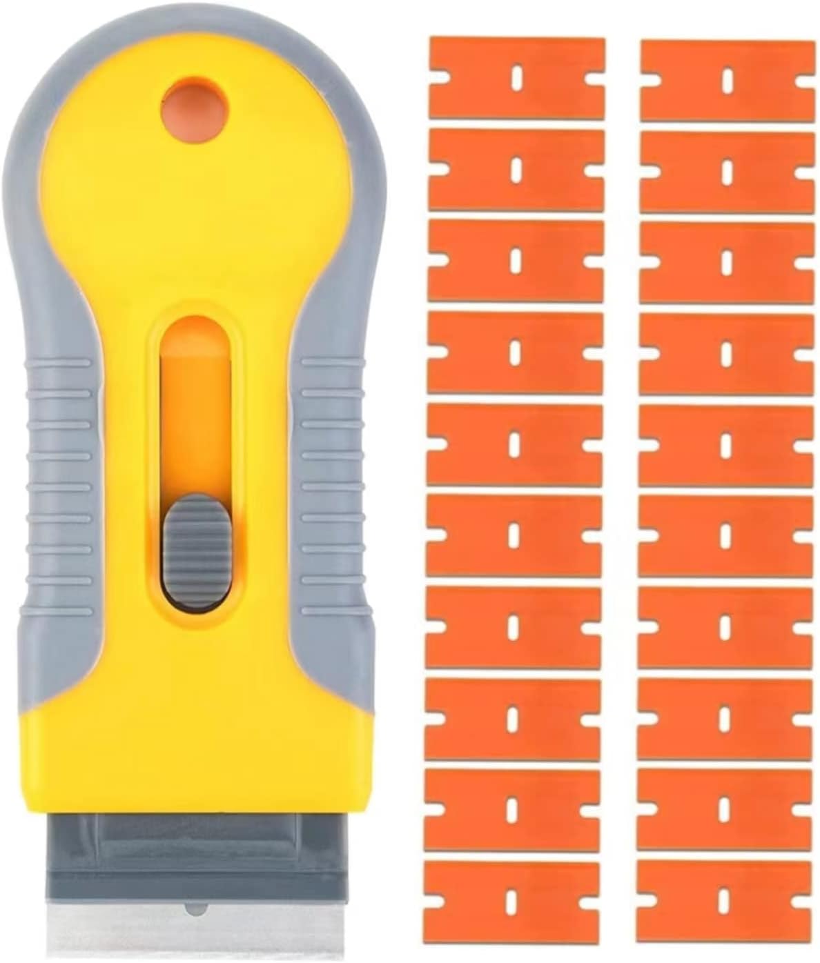 Scraper Tool Set with 20 Spare Replacement Plastic Blades, Hob Oven