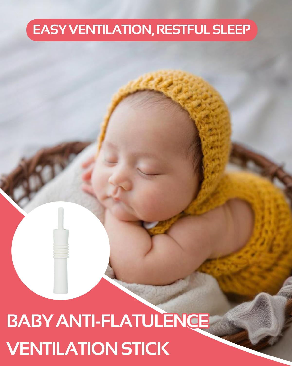 10 pezzi per il sollievo delle coliche e dei gas infantili, soluzione naturale per lenire le coliche e il gonfiore infantile, fornisce un sollievo immediato ai bambini con gas e costipazione