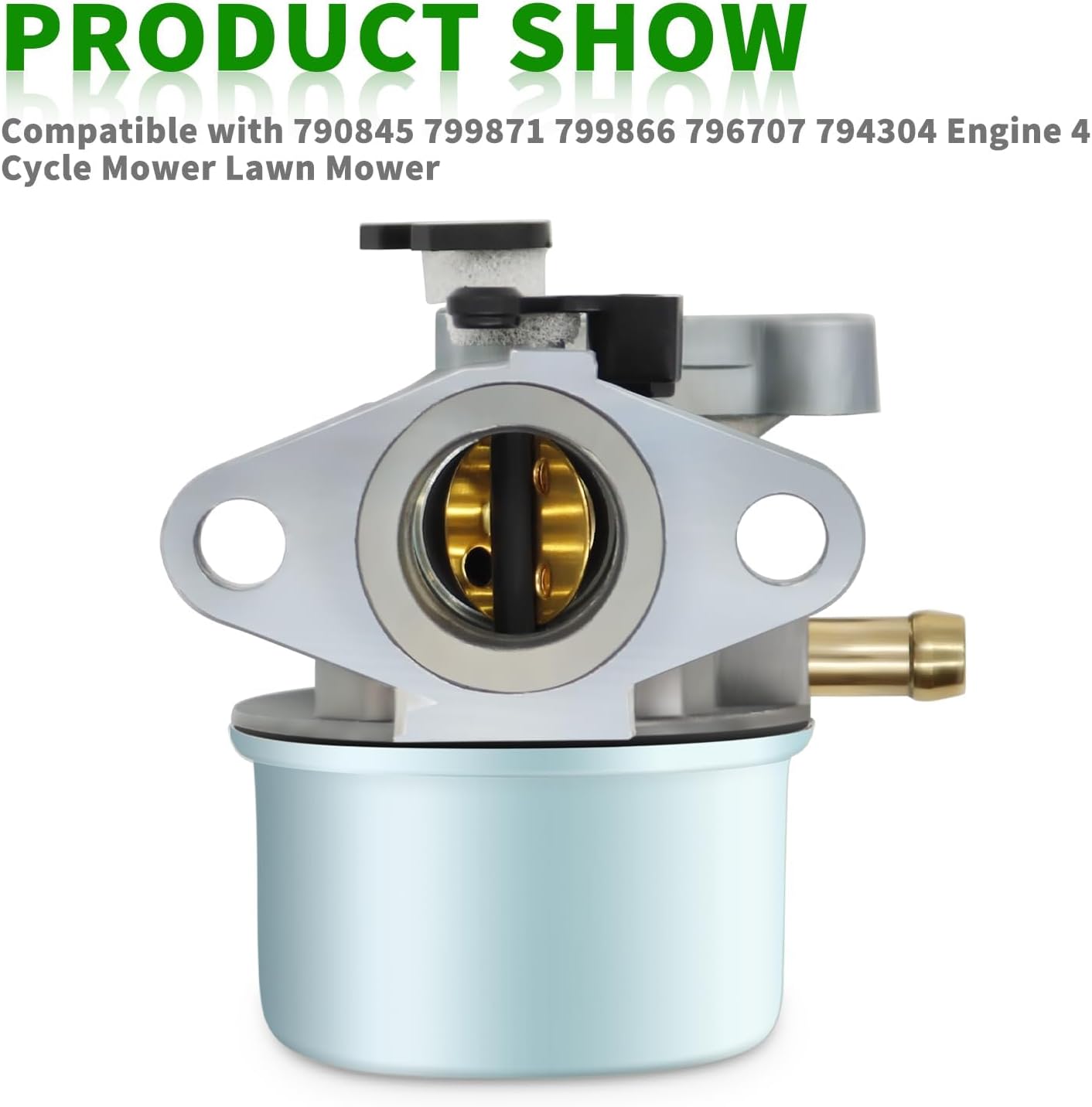 799866 Carburetor Compatible with 799871 796707 790845 794304 675EX 725EX 6.25ex 7.25ex Engine 917.370440 247.370370 917.370920 6.75hp 190cc Lawn Mower