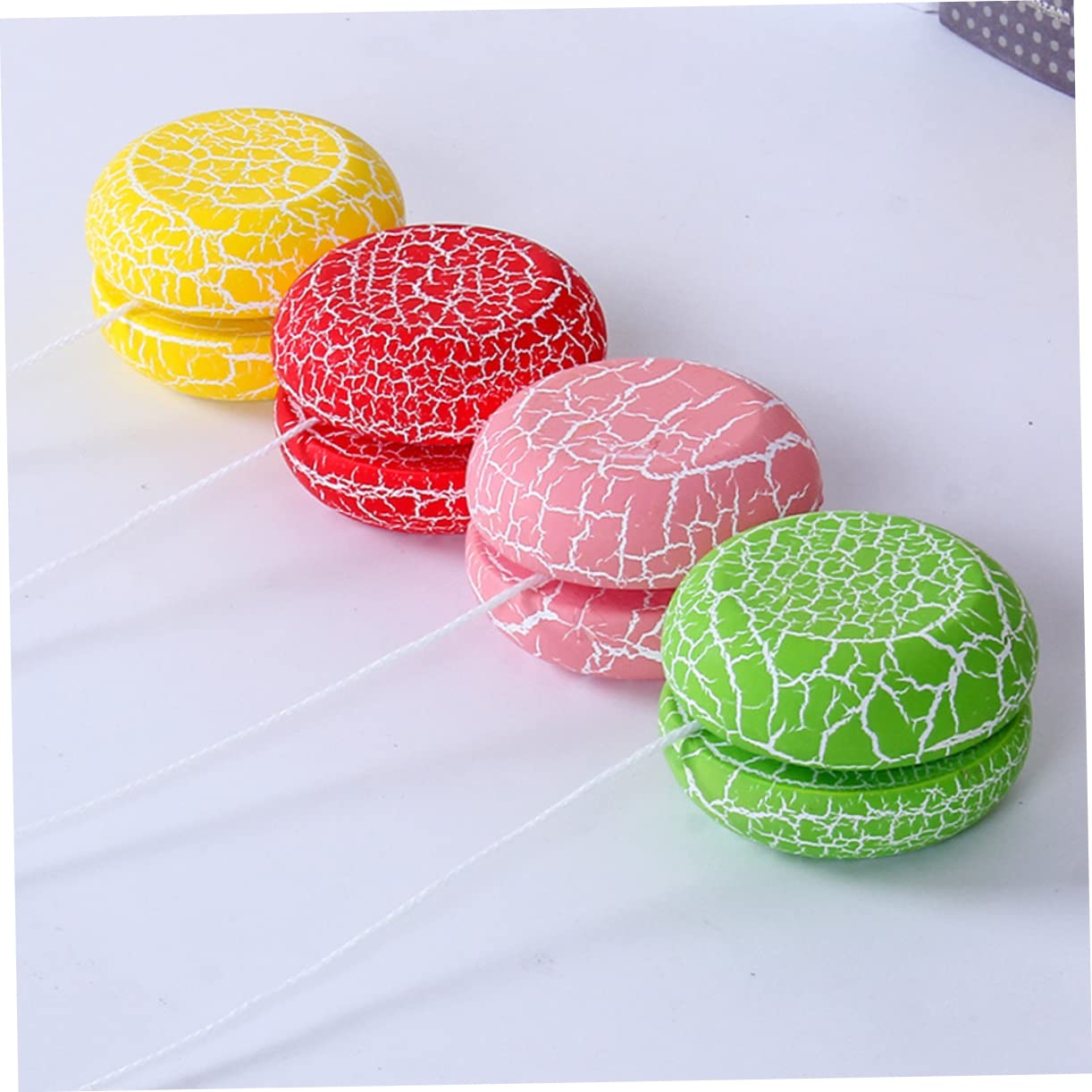 Kisangel 1Pc Wooden for Unique Vivid Crack Design Portable Plaything for Present for Lovers Easy to Store and Carry Pink