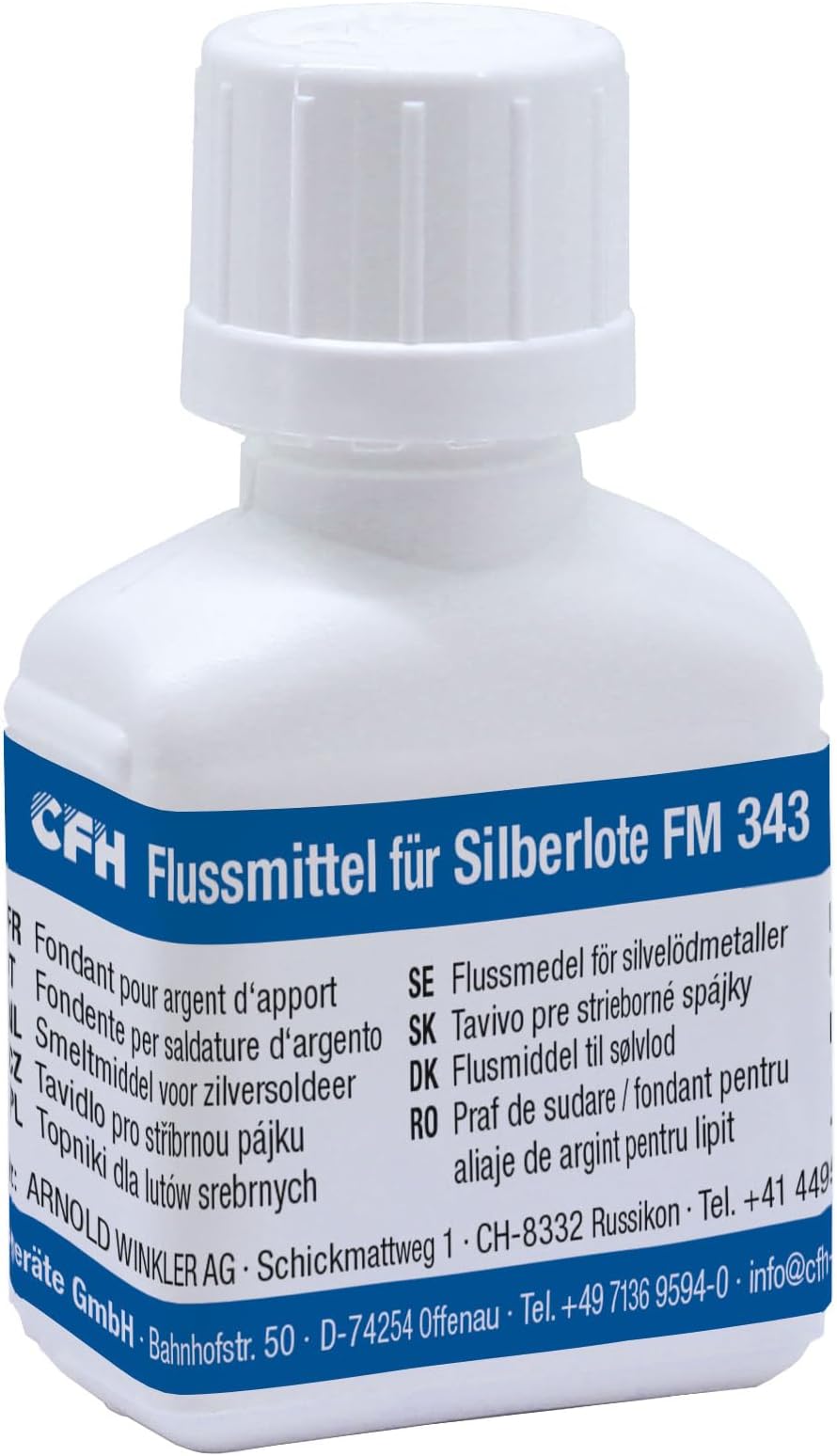 CFH Flux for Silver Solder FM 343 - Brazing Flux 25g, Solder Paste for Copper, Brass, Gunmetal and Steel