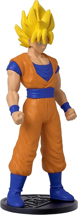 Dragon Ball Super Saiyan Goku Anime Figure | 4'' Tall Super Saiyan Goku Action Figure Contains Collectible Coin Manga
