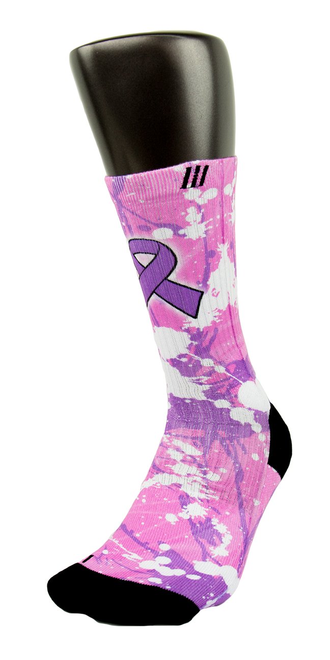 Pancreatic Cancer Custom Elite Socks