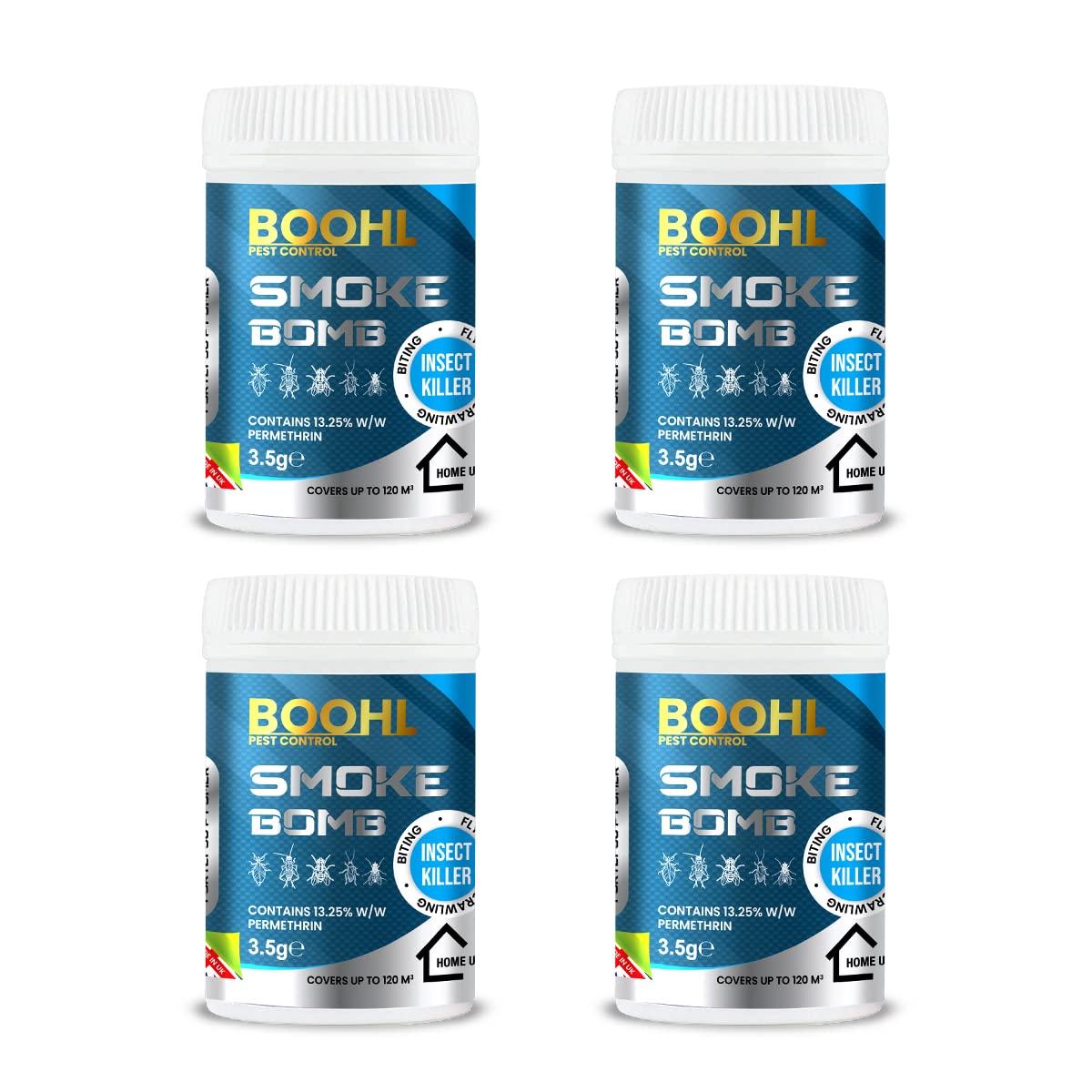 Boohl Smoke Bombs for Insects Cluster Fly Killer, Flea Spray & Bug