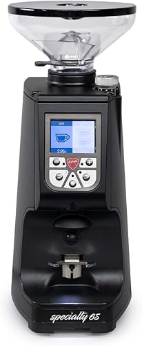 Eureka Atom - Molinillo de expreso de 2.559in, tolva corta, color negro