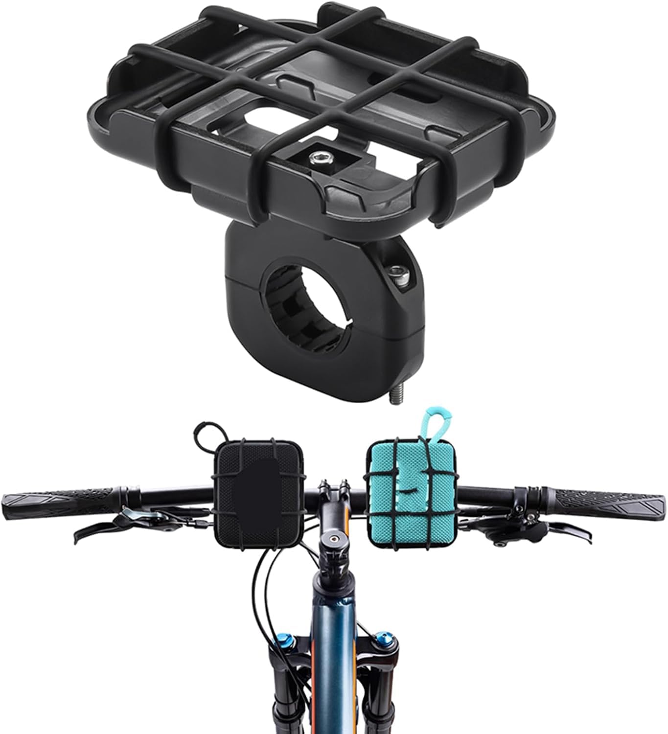 Staffa di montaggio per manubrio bici audio Bluetooth per altoparlante JBL GO 4/GO 3/GO 2, supporto per bicicletta moto scooter staffa di montaggio universale set