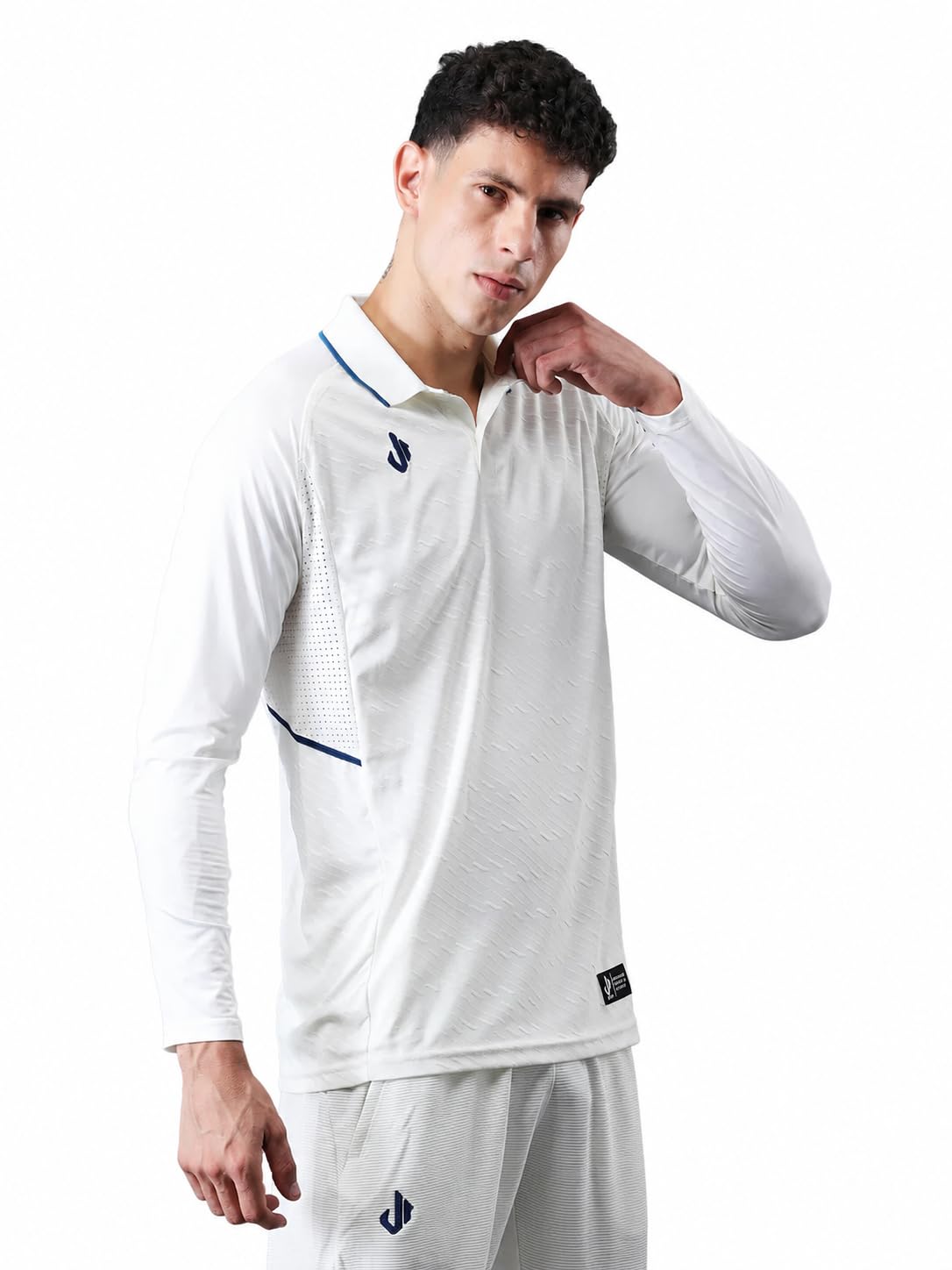 jeffa just believe Jeffa Elite Pro Cricket Whites T-Shirt for Men | Full Sleeve | Regular Fit Cricket Jersey for Matches & Practice-picture-20
