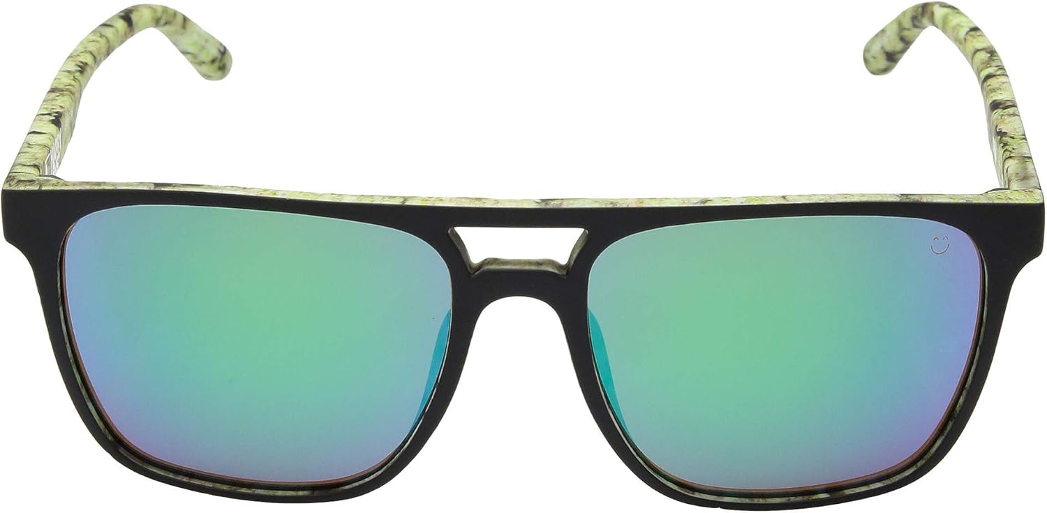 Spy Czar Sunglasses Matte Black Cushwall with Happy Gren Spectra Lens
