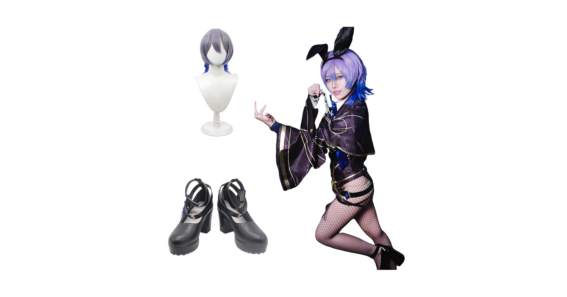 Amazon.co.jp: [ACQ] Z 小柳ロウ コスプレ衣装（ウィッグ 靴 追加購入