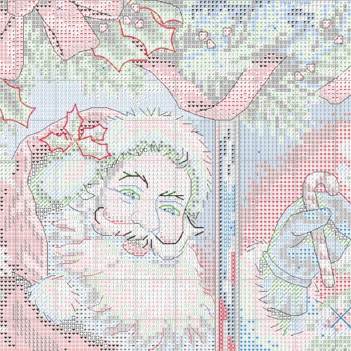 Dimensions 8778 Santa Claus Gold Collection Personalizable Counted Cross Stitch Christmas Stocking Kit thumb #4