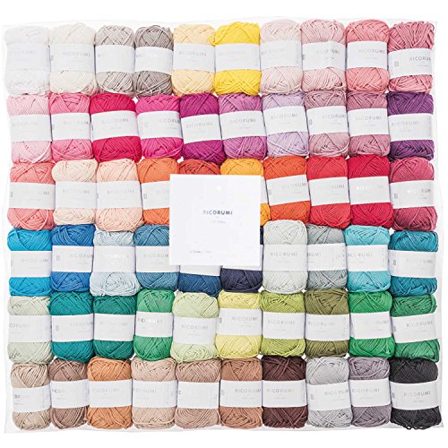 Rico Design Ricorumi Ensemble 60er Plat 60x25g Fil de Coton