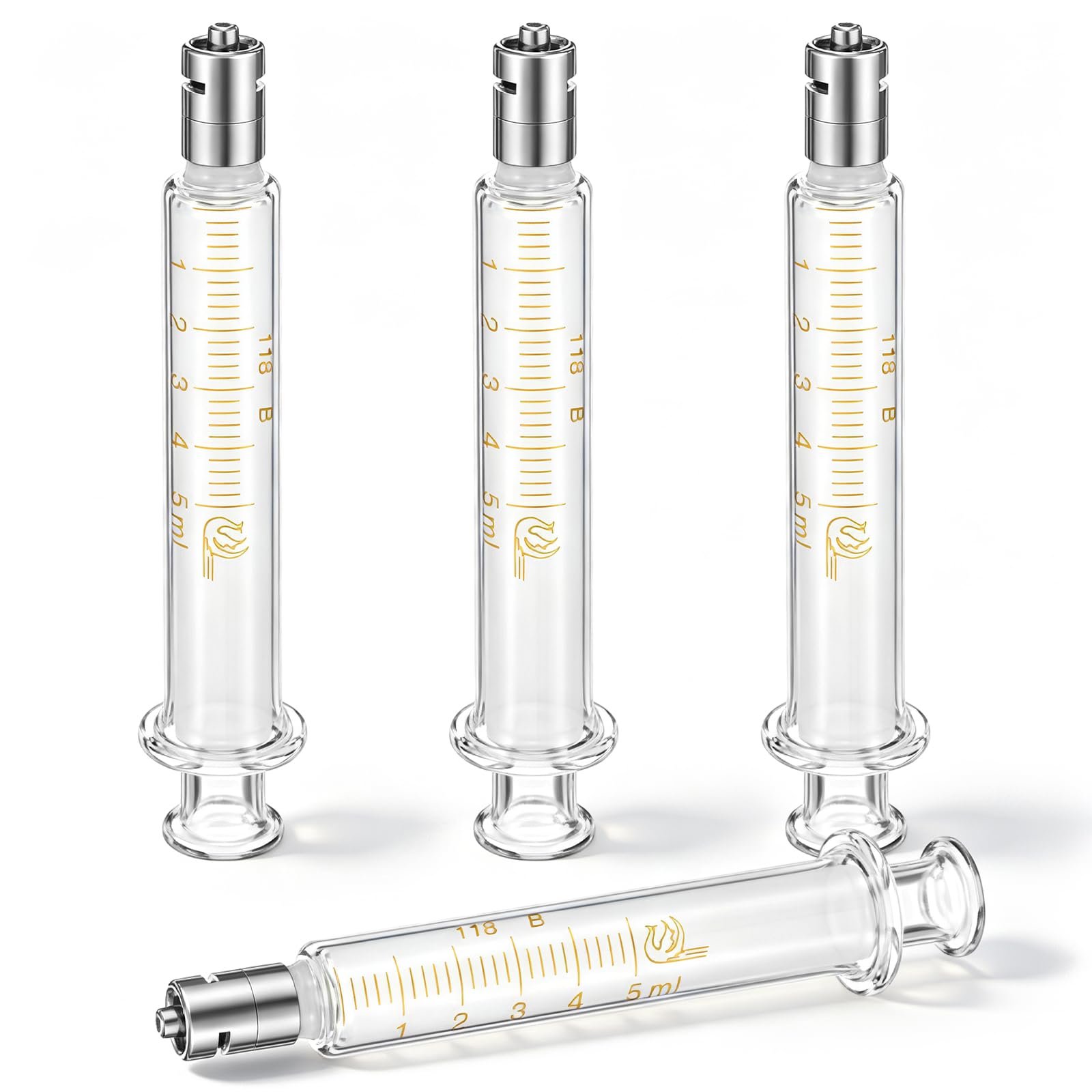 TrelaCo 8 Pack 20 ml Reusable Glass Syringe with No Needle — Amazon image 9