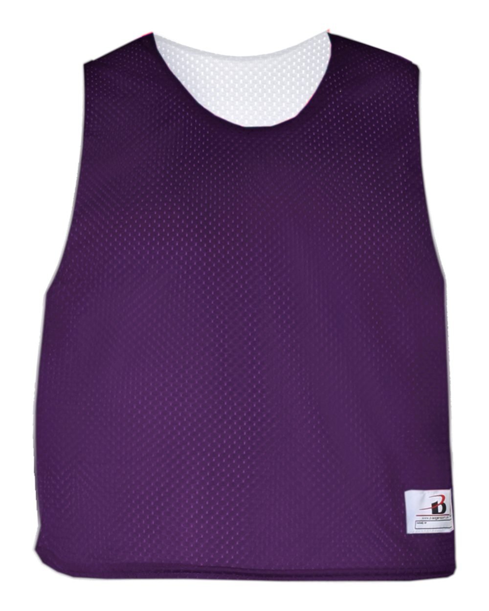 Badger Sport Purple/White Adult 2XL/3XL Reversible LAX Practice Jersey Pinnies