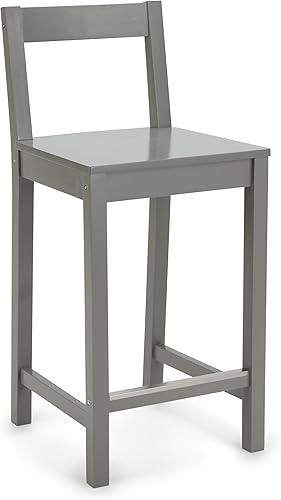 Miniatura 7 de Amazon Basics Taburete de bar de madera con respaldo 24", negro, 1 unidad Negro -,Gris,Blanco,https://www.amazon.com/dp/undefined